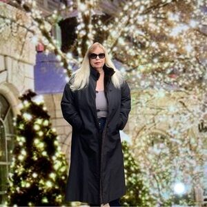 Full Length Mink Fur Lined Rain Resistant Exterior 10-12 Warm